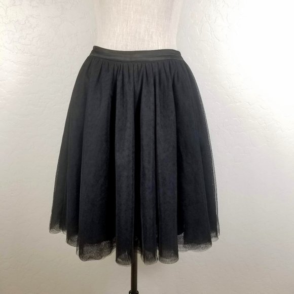 Comme Toi Tulle A-Line Knee Length Skirt - Picture 3 of 8